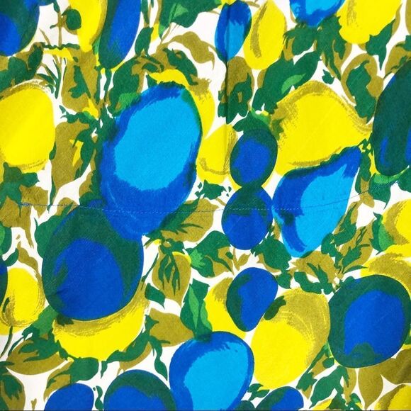 REBECCA TAYLOR | 100% Silk Bell Sleeve Lemon Fruit Print Blouse Women’s Size 8 - Picture 8 of 8